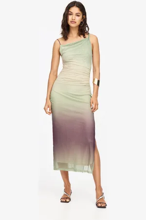 Pull&Bear Vestito Midi Asimmetrico In Tulle