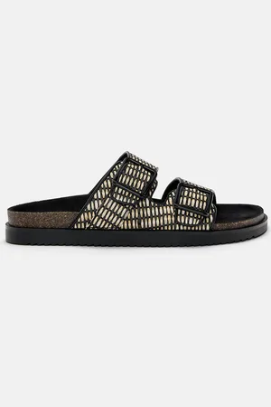 Pull&Bear Sandali Bassi Con Fibbia Stampati