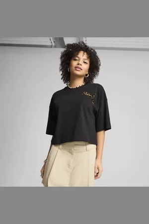 PUMA T-shirt oversize LEO LUXE da donna