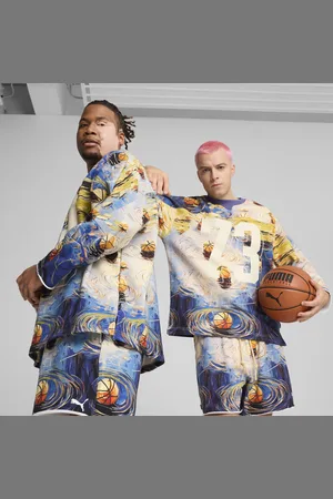 PUMA Felpa da basket stile hockey Dylan Exhibit da uomo