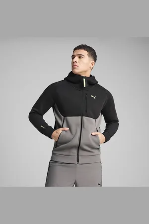 PUMA Felpa con zip integrale e cappuccio TECH da uomo