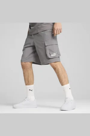 PUMA Shorts cargo in tessuto Essentials con logo N. 1 da 9" da uomo