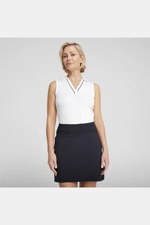 PUMA Polo da golf smanicata CLOUDSPUN Piped da donna
