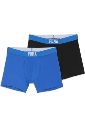 PUMA Boxer con logo in rilievo da uomo (confezione doppia)