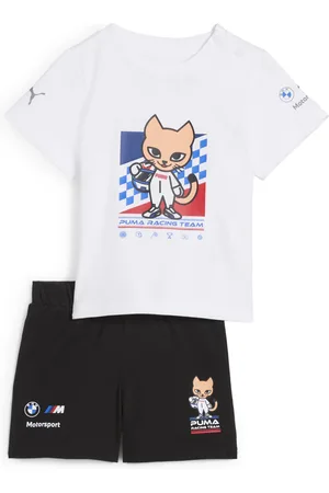 PUMA Set a maniche corte BMW M Motorsport per bimbi ai primi passi