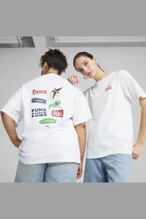 PUMA T-shirt con grafica Wardrobe Essentials vestibilità comoda da donna