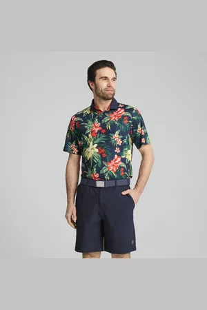 PUMA Polo floreale x PALM TREE CREW da uomo
