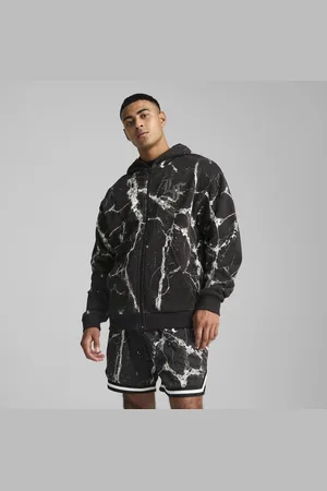 PUMA Felpa con cappuccio e scritta cromata HOOPS x LAFRANCÉ da uomo