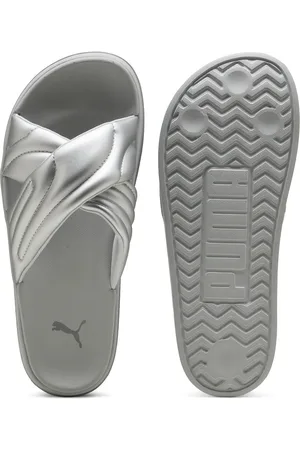 PUMA Ciabatte metallizzate con platform Leadcat da donna