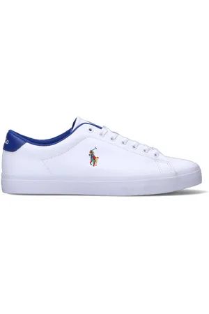Ralph Lauren Sneaker uomo bianca/blu in pelle