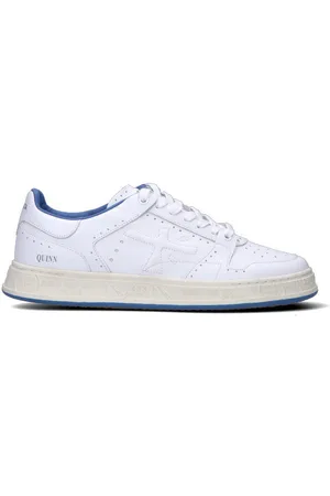 Premiata Sneaker uomo bianca/blu in pelle