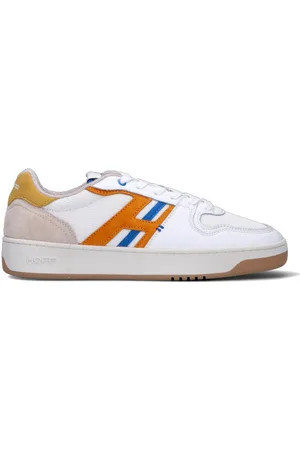 HOFF Sneaker uomo bianca/arancio in pelle
