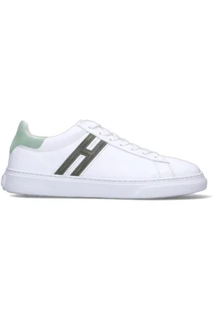 Hogan Sneaker uomo bianca/acquamarina in pelle