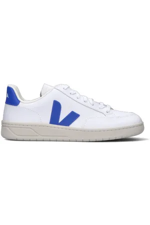Veja Sneaker uomo bianca/blu in pelle