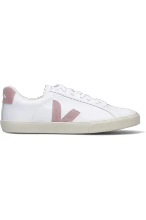 Veja Sneaker uomo bianca/rosa in pelle