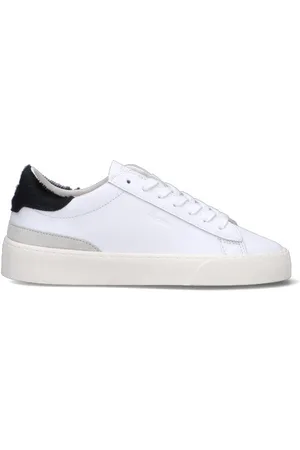 D.A.T.E. Sneaker donna bianca/nera in pelle