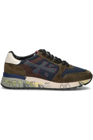 Premiata Sneaker uomo militare/blu in pelle