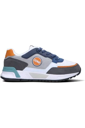 Colmar Sneaker donna bianca/blu/arancio in suede
