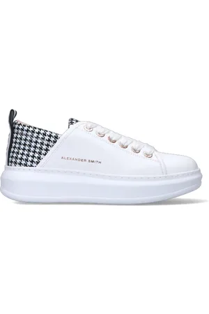 Alexander Smith Sneaker donna bianca/nera in pelle