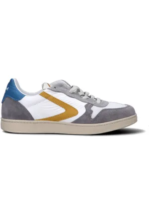 Valsport 1920 Sneaker uomo bianca/grigia/gialla/azzurra in suede