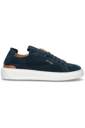 Stokton Sneaker uomo blu/ in suede