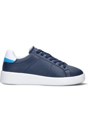 HARMONT&BLAINE Sneaker uomo blu/azzurra/bianca in pelle