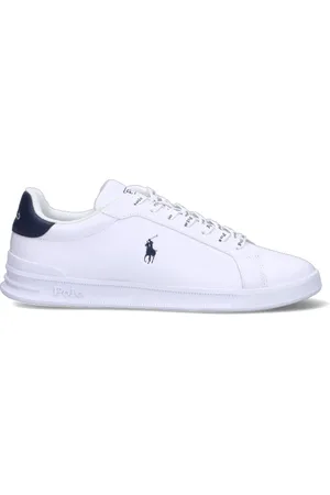 Ralph Lauren Sneaker uomo bianca e nera in pelle