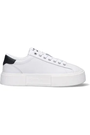 Tommy Hilfiger Sneaker donna bianca/nera in pelle