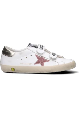 Golden Goose OLD SCHOOL Sneaker ragazza bianca in pelle