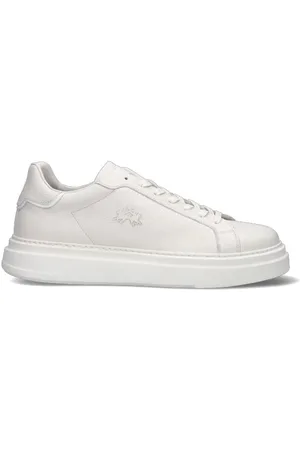 La Martina Sneaker uomo bianca in pelle