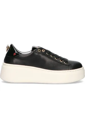 Gio+ Sneaker donna nera in pelle