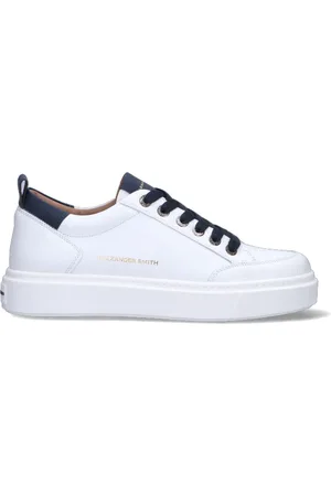 Alexander Smith Sneaker uomo bianca/blu in pelle