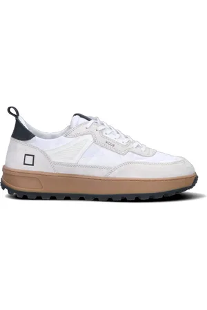 D.A.T.E. KDUE Sneaker uomo bianca/nera in suede
