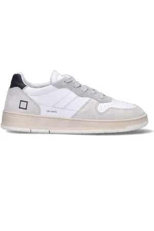 D.A.T.E. COURT 2.0 Sneaker uomo bianca/nera in suede