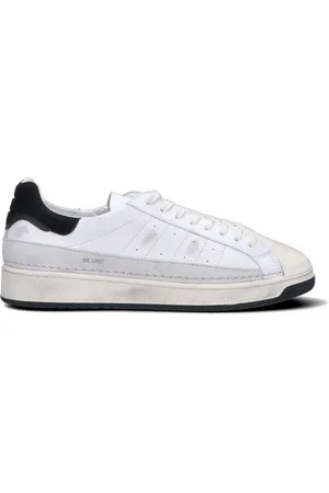 D.A.T.E. BASE Sneaker donna bianca/nera in pelle