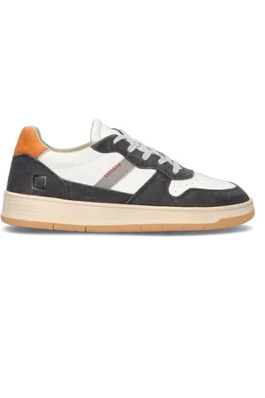 D.A.T.E. COURT 2.0 Sneaker uomo bianca/blu in pelle