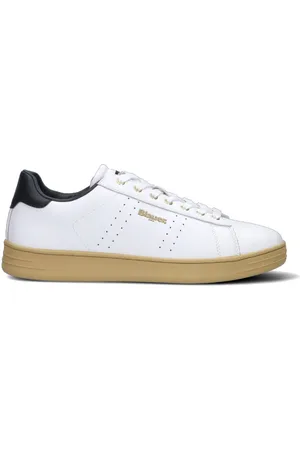 Blauer Sneaker uomo bianca/nera in pelle