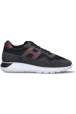 Hogan H483 Sneaker uomo nera in suede