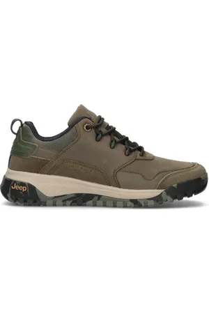 Jeep Sneaker uomo militare in pelle