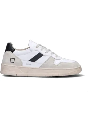 D.A.T.E. COURT 2.0 Sneaker uomo bianca/nera in pelle