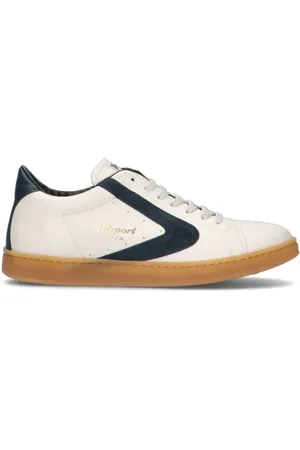 Valsport 1920 TOURNAMENT LEATHER HONEY SOLE Sneaker uomo bianca/blu in pelle