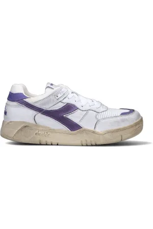 Diadora Sneaker donna bianca/viola in pelle