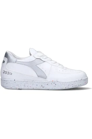 Diadora BASKET LOW 2030 Sneaker uomo bianca/argento in pelle