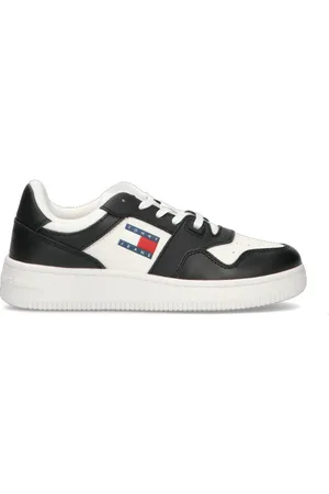 Tommy Hilfiger Sneaker donna bianca/nera in pelle