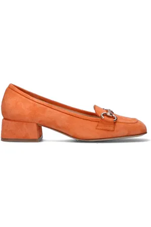 NOUVELLE FEMME Decollete donna arancio in suede
