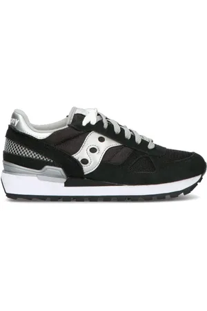 Saucony Sneaker donna nera in suede