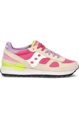 Saucony SHADOW ORIGINAL Sneaker donna beige/rosa/bianca/viola/gialla in suede
