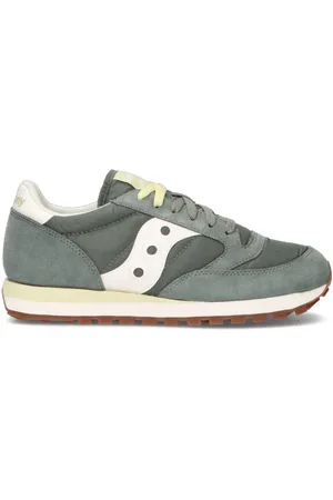 Saucony JAZZ ORIGINAL Sneaker uomo verde/gialla/bianca in suede