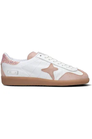 Ama Brand Sneaker donna bianca/blush in pelle