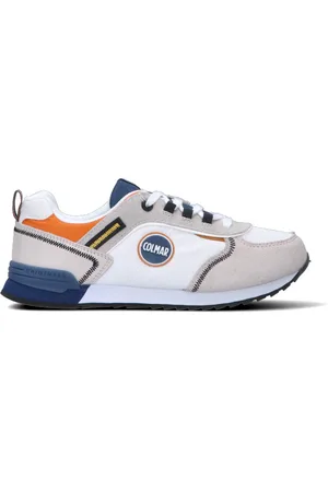 Colmar Sneaker donna bianca/blu/arancio in suede